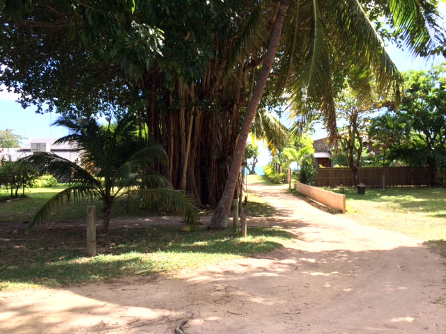 accès mer par le jardin